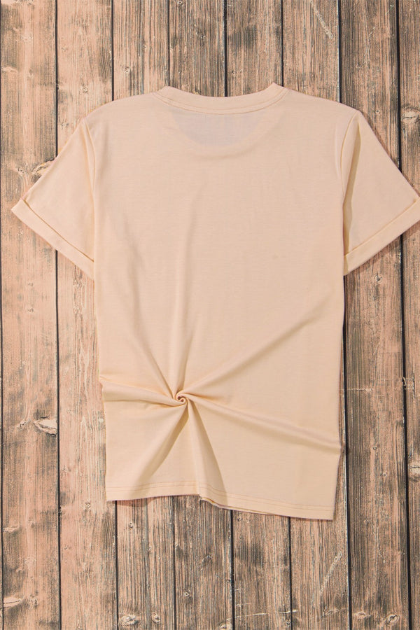 Pumpkin Graphic Round Neck Short Sleeve T-Shirt - Teresa's Fashionista LLC