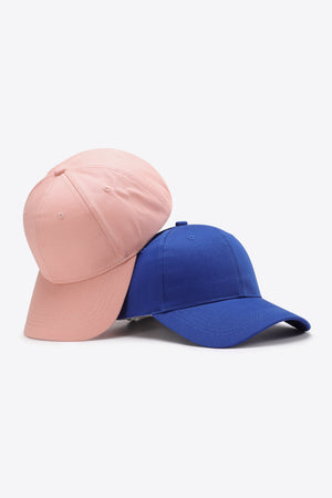 Plain Adjustable Cotton Baseball Cap-Teresa's Fashionista LLC