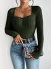 Ribbed Long Sleeve T-Shirt-Teresa's Fashionista LLC