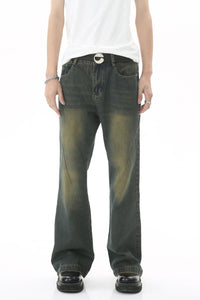 Decorative Seam Jeans with Pockets