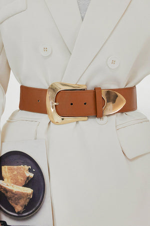 Elastic Wide PU Belt-Teresa's Fashionista LLC