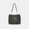 Bow Polyester Medium Tote Bag-Teresa's Fashionista LLC