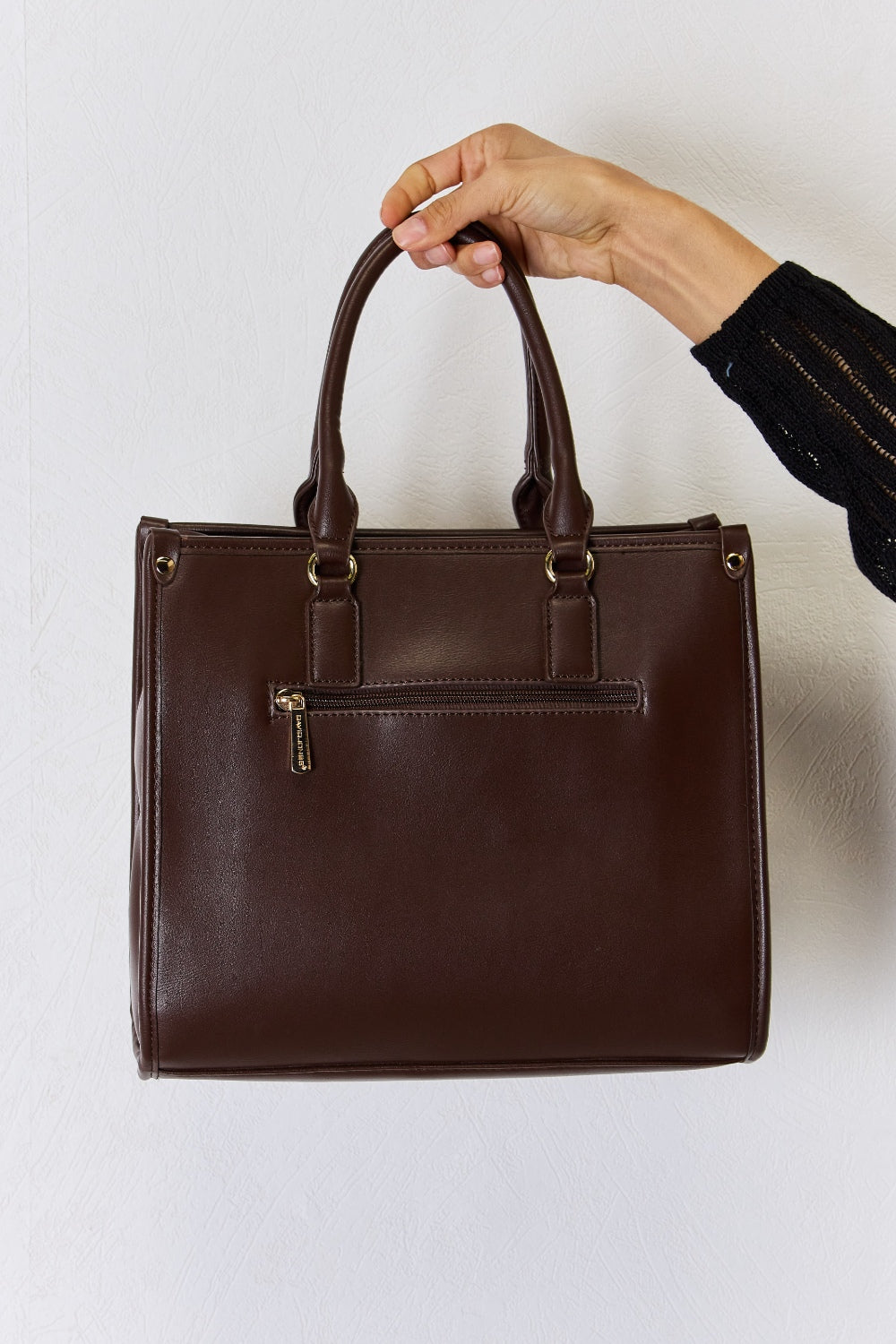 David Jones Argyle Pattern PU Leather Handbag-Teresa&#39;s Fashionista LLC