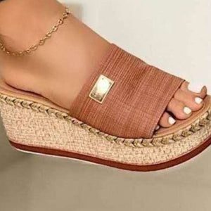 PU Leather Open Toe Sandals-Teresa's Fashionista LLC