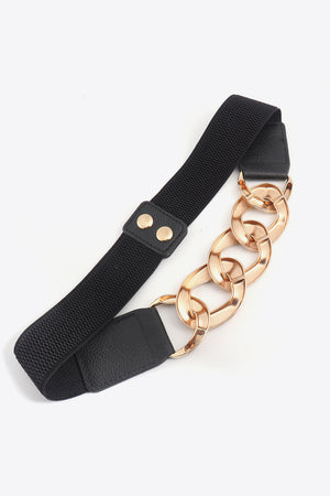 Chain Detail Elastic Belt-Teresa's Fashionista LLC