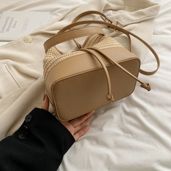Straw Braided Shoulder Bag-Teresa's Fashionista LLC