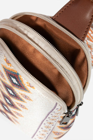 Fame Geometric Wide Strap Crossbody Bag - Teresa's Fashionista LLC