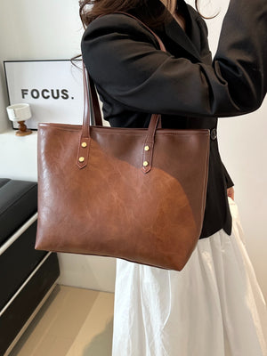 PU Leather Medium Shoulder Bag-Teresa's Fashionista LLC