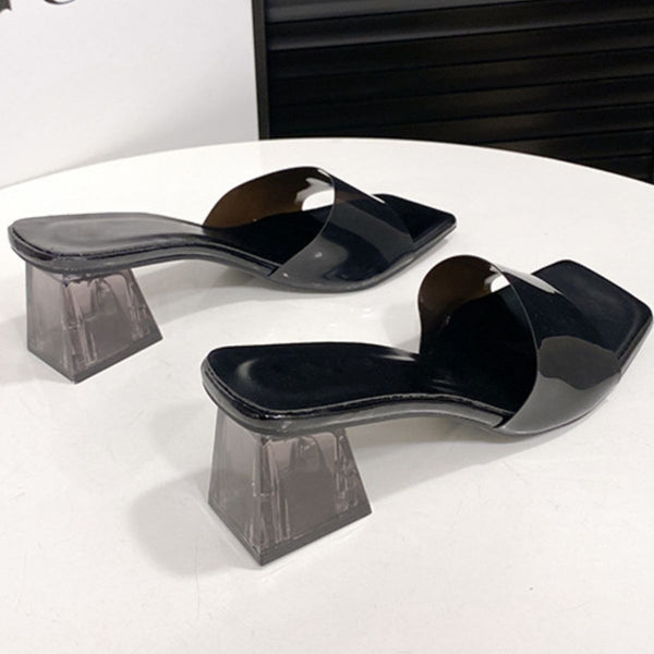Open Toe Block Heel Sandals-Teresa's Fashionista LLC
