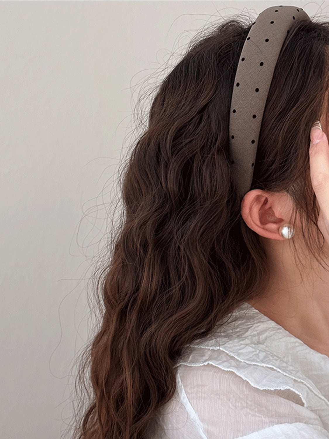 Polka Dot Polyester Wide Headband - Teresa's Fashionista LLC