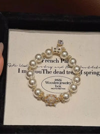 18K Gold-Plated Pearl Bracelet