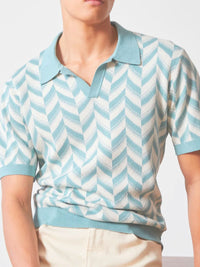 Men's Plus Size Contrast Short Sleeve Polo
