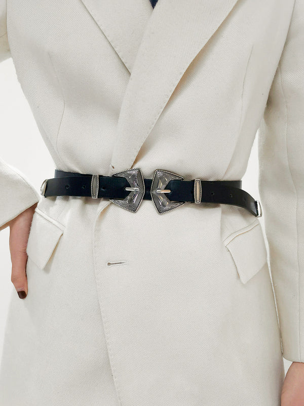Double Buckle PU Leather Belt-Teresa's Fashionista LLC
