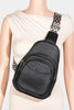Fame Textured PU Leather Sling Bag - Teresa's Fashionista LLC