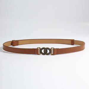 Alloy Buckle PU Belt-Teresa's Fashionista LLC