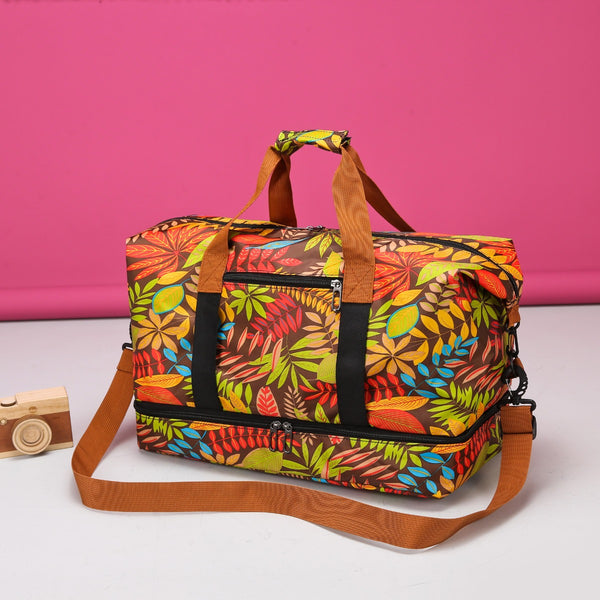 Canvas Printed Travel Bag-Teresa's Fashionista LLC