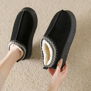 Faux Fur Center-Seam Slippers-Teresa's Fashionista LLC