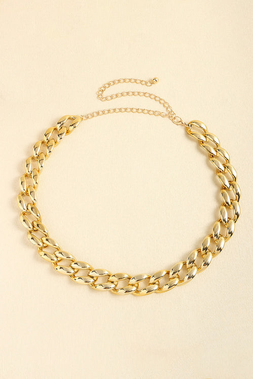 1" Width Acrylic Curb Chain Belt-Teresa's Fashionista LLC