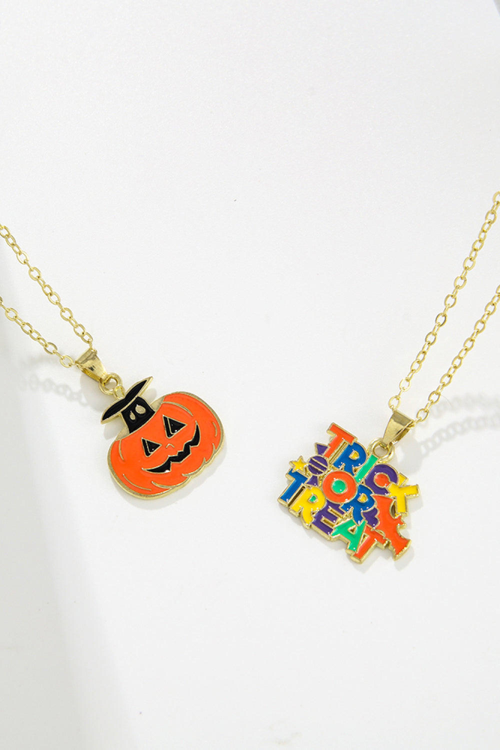 Two-Piece Halloween Theme Necklace Set - Teresa's Fashionista LLC