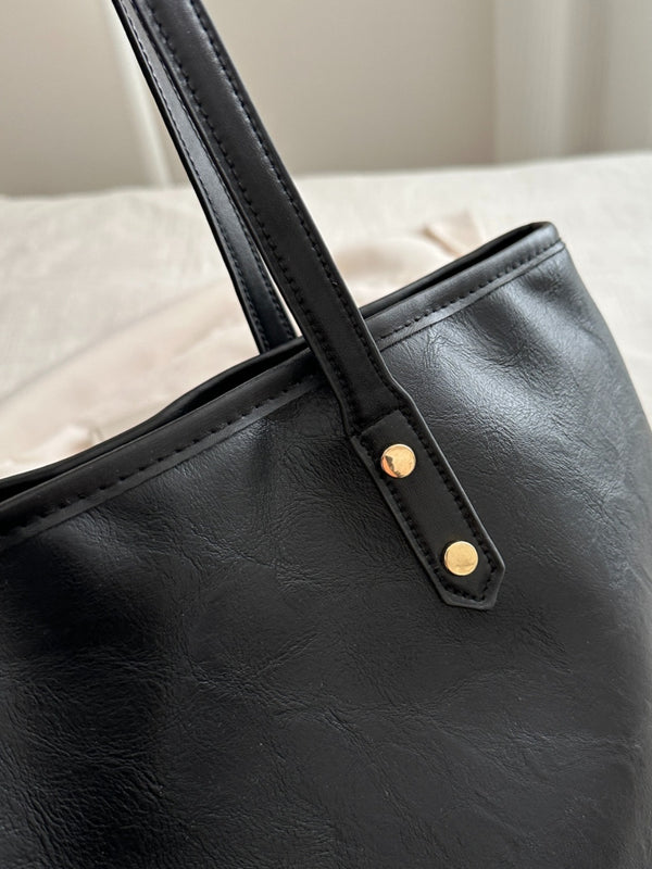 PU Leather Medium Shoulder Bag-Teresa's Fashionista LLC