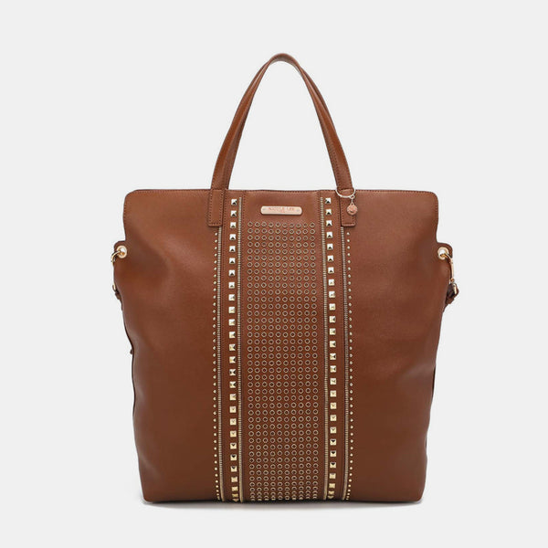 Nicole Lee USA Studded Large Tote Bag-Teresa's Fashionista LLC