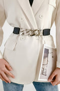 Chain Detail Elastic Belt-Teresa's Fashionista LLC