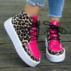 PU Leather Leopard Platform Sneakers-Teresa's Fashionista LLC