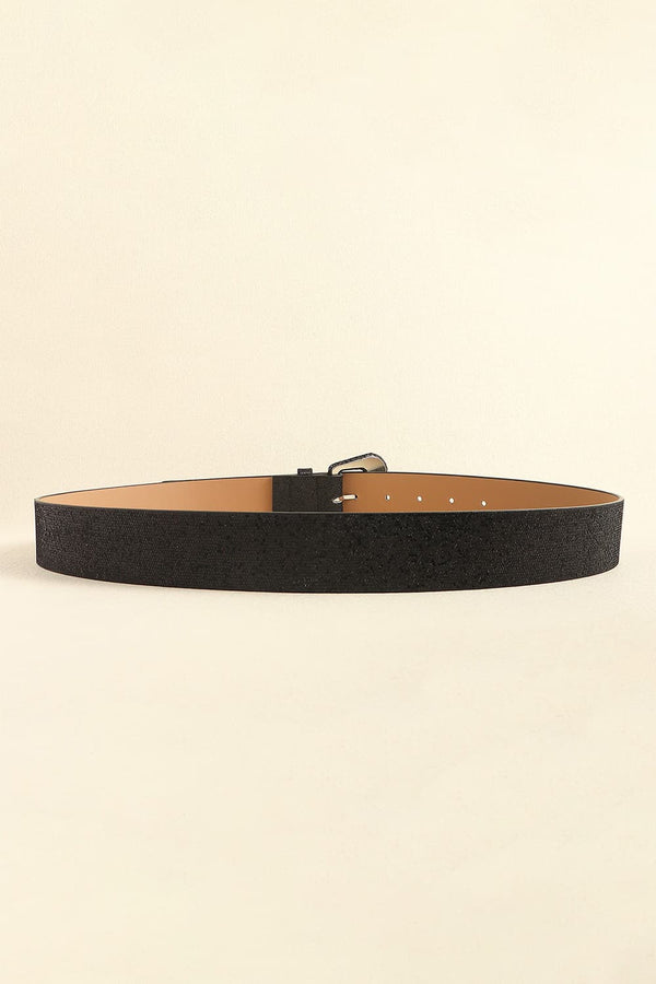 Glitter PU Leather Belt-Teresa's Fashionista LLC