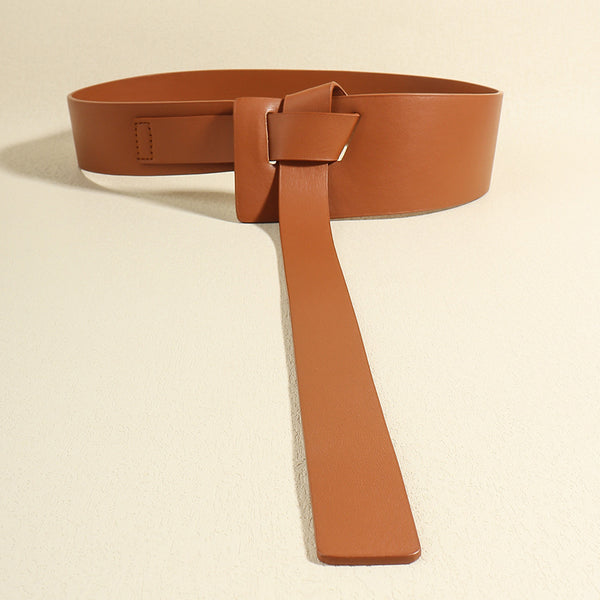 Knot Detail PU Belt-Teresa's Fashionista LLC