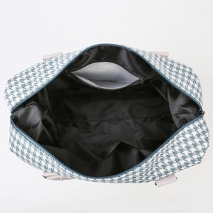 Houndstooth Canvas Travel Bag-Teresa's Fashionista LLC