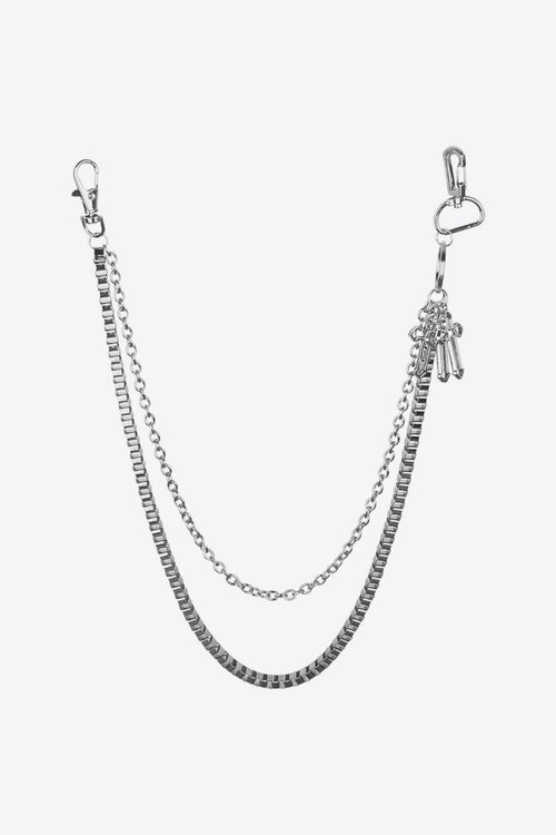 Double-Layered Cross Waist Chain-Teresa's Fashionista LLC