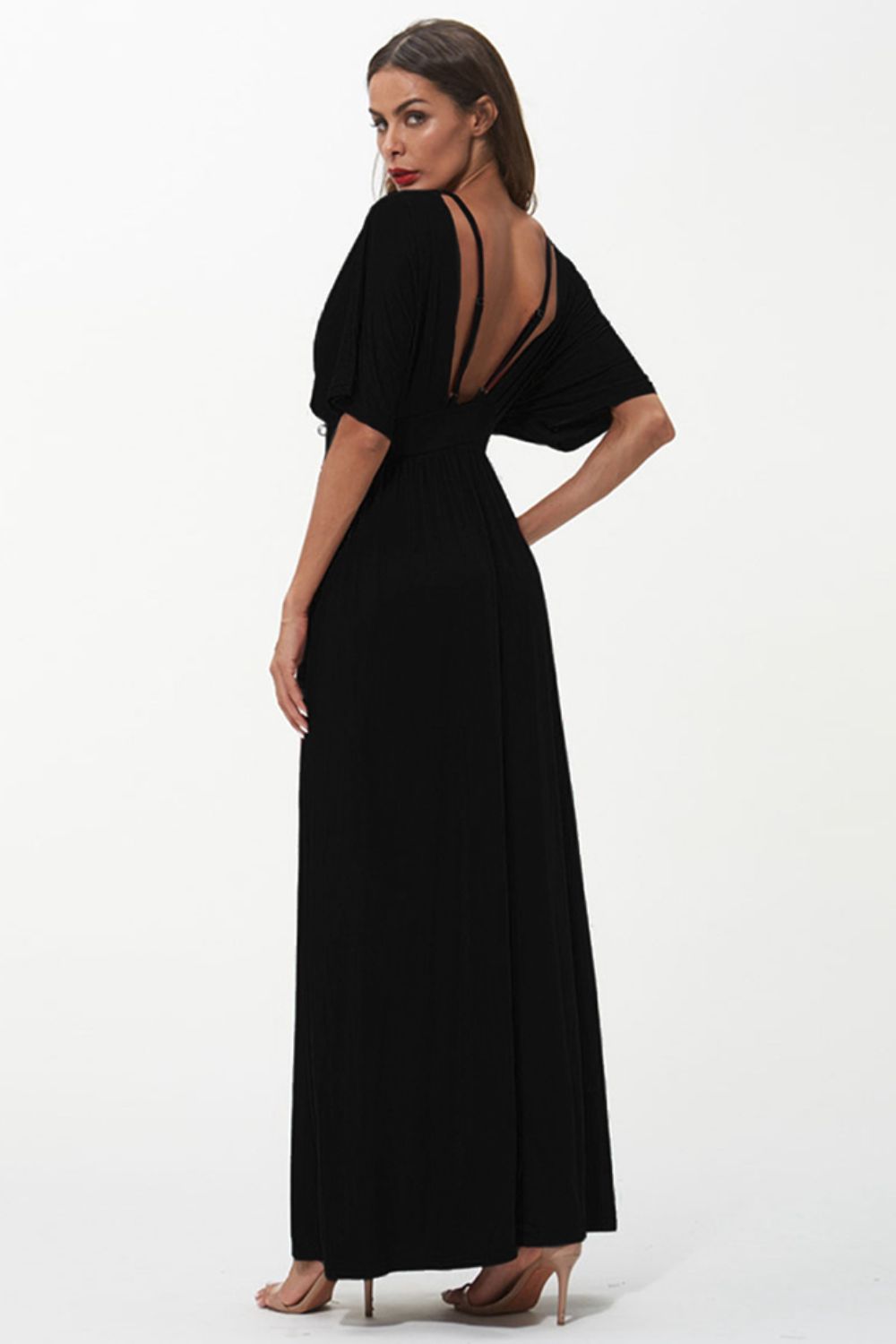 Strappy Neck Maxi Dress-Teresa's Fashionista LLC