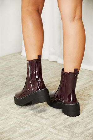 Forever Link Side Zip Platform Boots-Teresa's Fashionista LLC