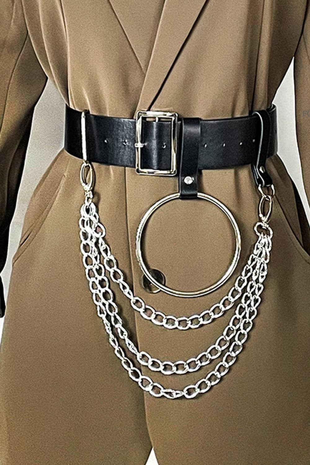 PU Belt with Chain-Teresa's Fashionista LLC
