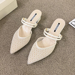 Point Toe Block Heel Sandals-Teresa's Fashionista LLC