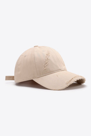 Distressed Adjustable Baseball Cap-Teresa's Fashionista LLC