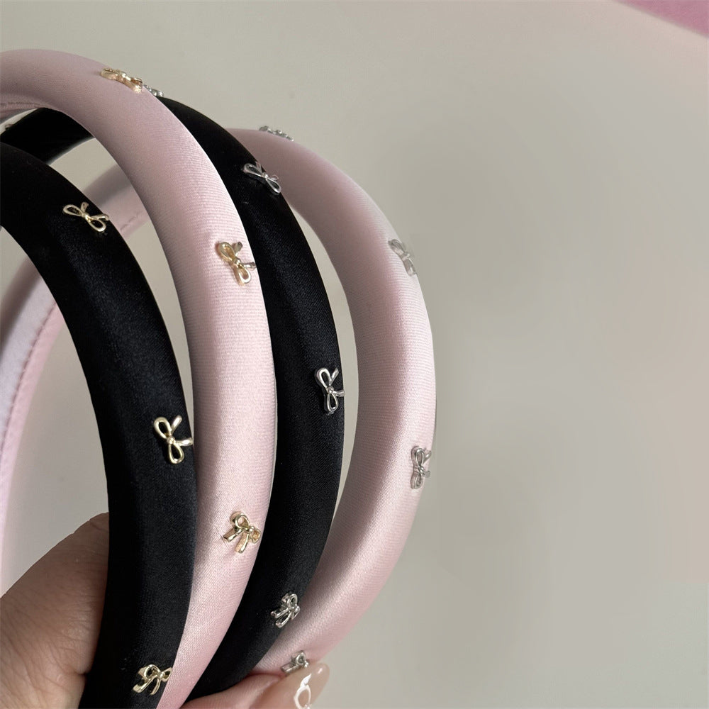 Alloy Bow Trim Headband - Teresa's Fashionista LLC