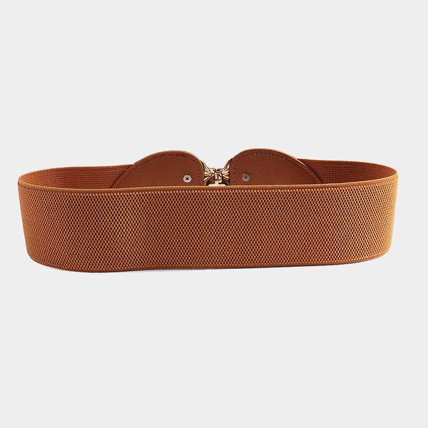 Alloy Leaf Buckle Elastic Belt-Teresa's Fashionista LLC