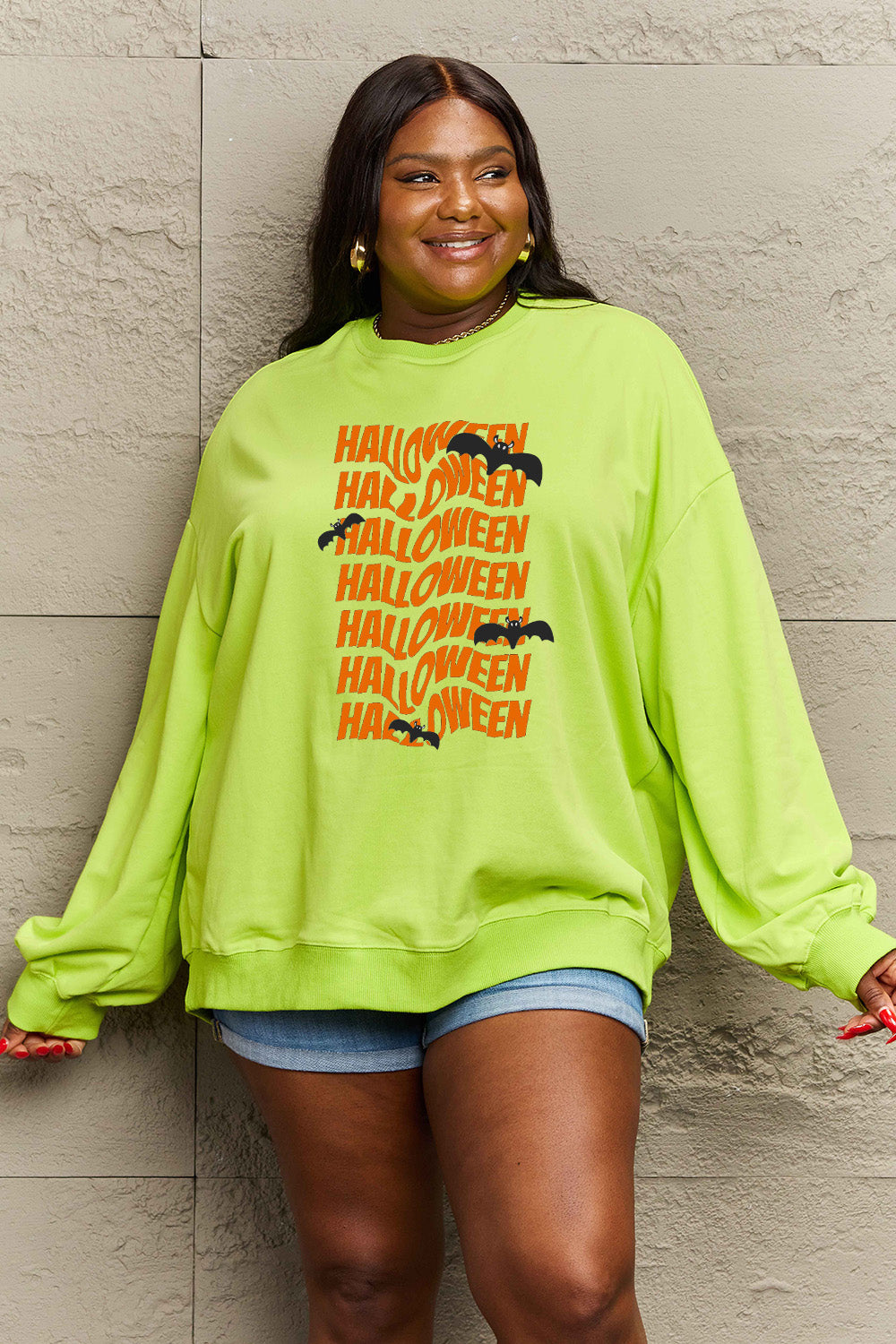 Simply Love Full Size HALLOWEEN Graphic Sweatshirt - Teresa's Fashionista LLC