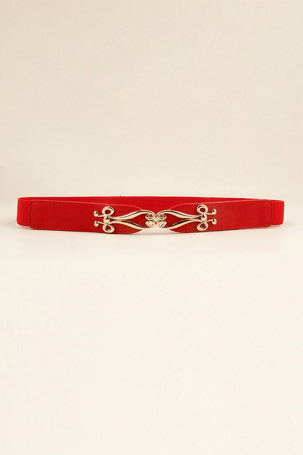 Alloy Buckle Elastic Belt-Teresa's Fashionista LLC