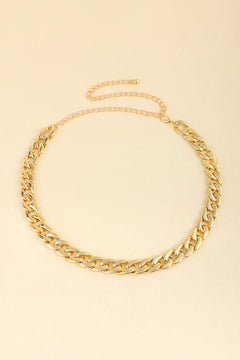 Adjustable Curb Chain Belt-Teresa's Fashionista LLC