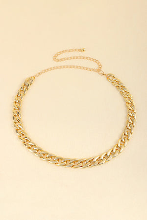 Adjustable Curb Chain Belt-Teresa's Fashionista LLC