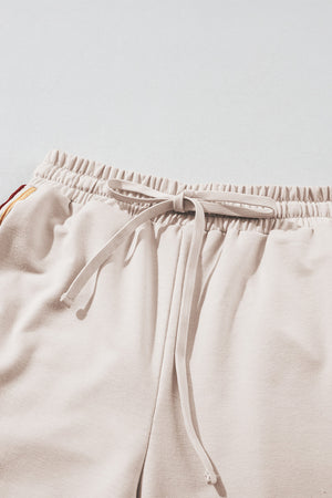 Striped Round Neck Sweatshirt and Drawstring Joggers Set-Teresa's Fashionista LLC