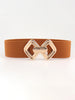 Geometric Buckle Elastic Wide Belt-Teresa's Fashionista LLC