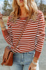 Striped Long Sleeve Round Neck Top-Teresa's Fashionista LLC