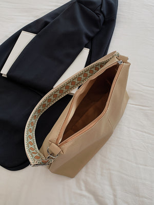 PU Leather Geometric Pattern Strap Shoulder Bag-Teresa's Fashionista LLC