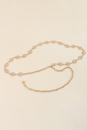 Rhinestone Decor Zinc Alloy Belt-Teresa's Fashionista LLC