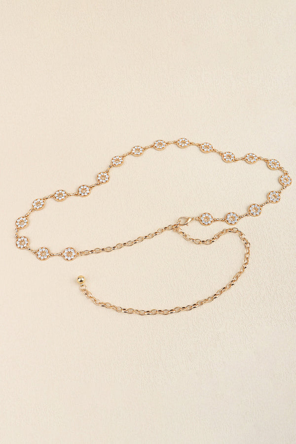 Rhinestone Decor Zinc Alloy Belt-Teresa's Fashionista LLC