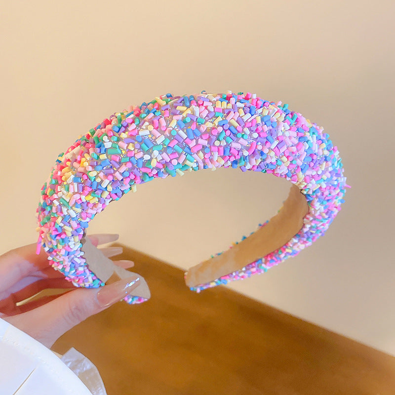 Acrylic Contrast Wide Headband - Teresa's Fashionista LLC