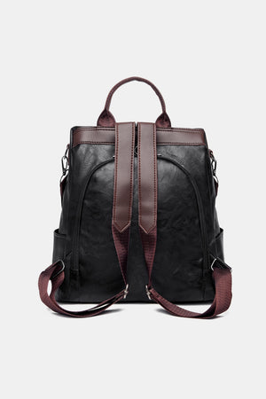 PU Leather Large Backpack Bag-Teresa's Fashionista LLC